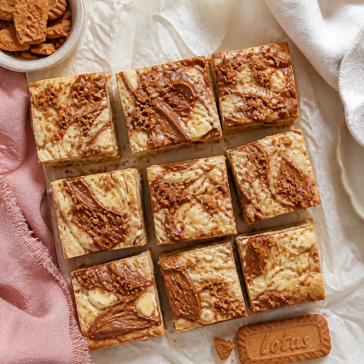 Biscoff Blondie Tray